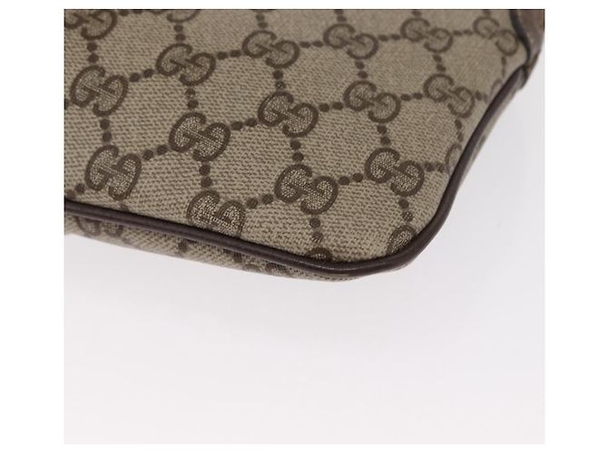 Borsa Sherry Line GG Supreme Web di GUCCI in PVC beige e oro 904 02 047 Auth ep12468 D'oro - vista 11