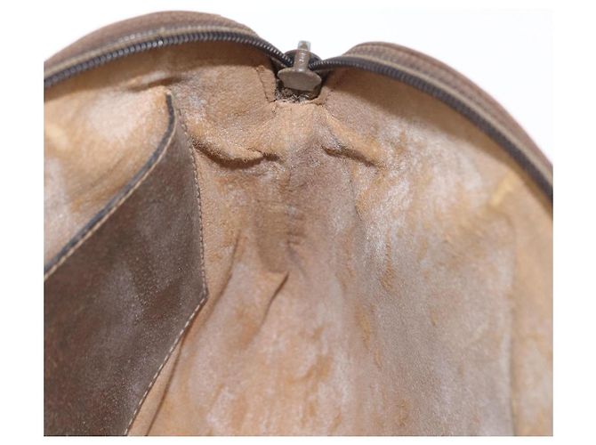 Borsa Sherry Line GG Supreme Web di GUCCI in PVC beige e oro 904 02 047 Auth ep12468 D'oro - vista 19