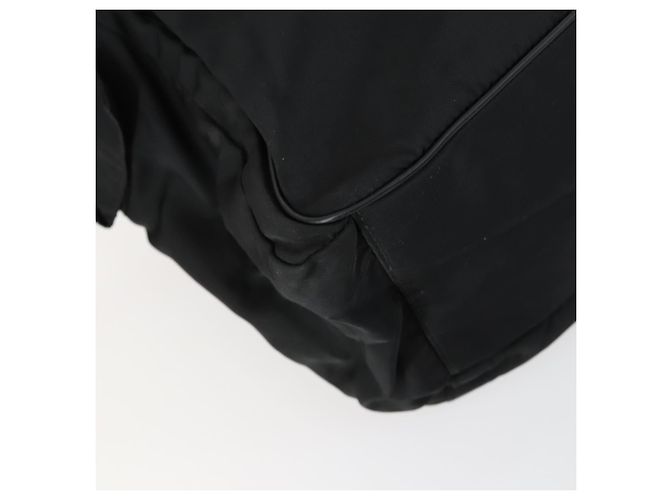 PRADA Shoulder Bag Nylon Black Silver Auth ka1156 Silvery - view 16