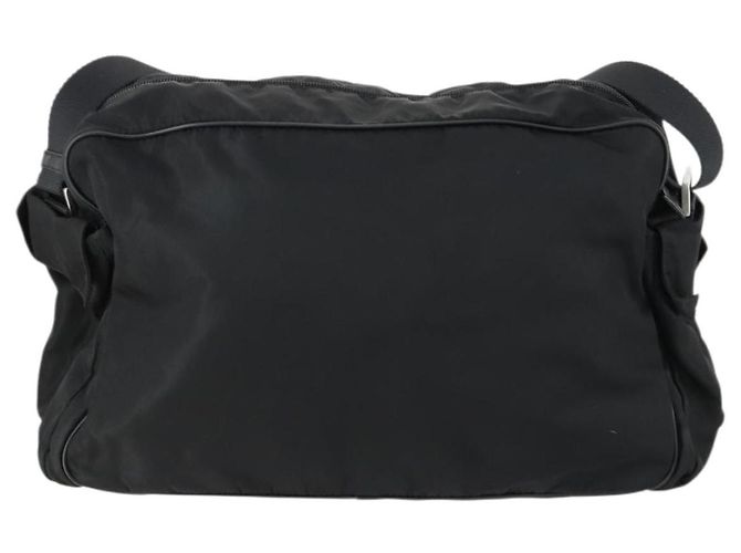 PRADA Shoulder Bag Nylon Black Silver Auth ka1156 Silvery - view 2