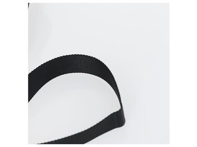 PRADA Shoulder Bag Nylon Black Silver Auth ka1156 Silvery - view 8