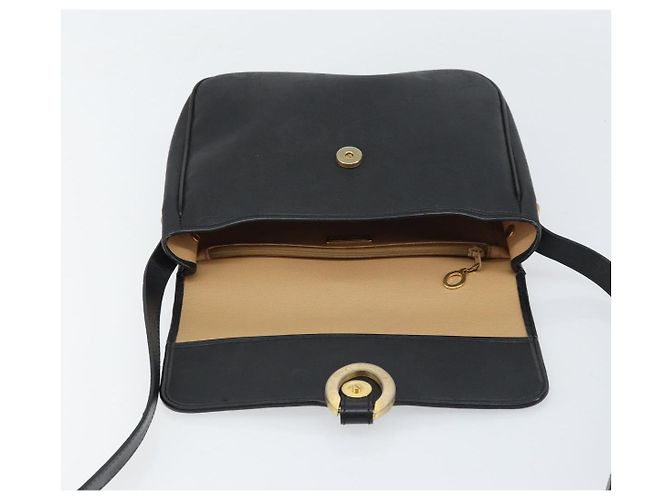 Borsa a spalla in tela Trotter Christian Dior PVC nera e oro Auth ka1186 Nero D'oro - vista 15