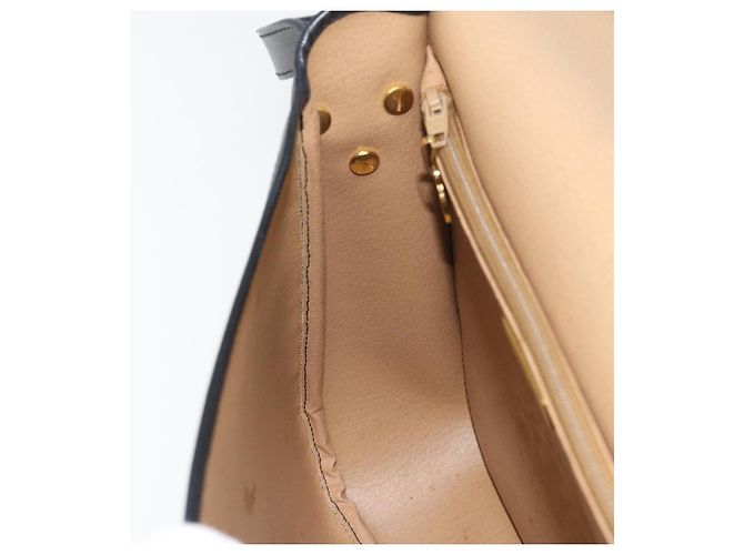 Borsa a spalla in tela Trotter Christian Dior PVC nera e oro Auth ka1186 Nero D'oro - vista 19