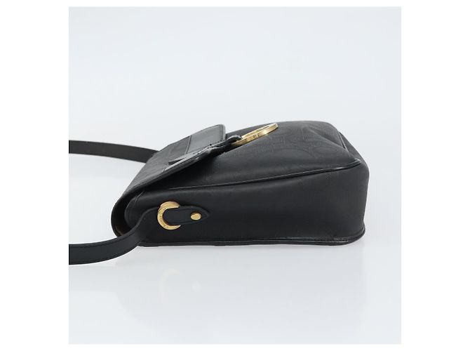 Borsa a spalla in tela Trotter Christian Dior PVC nera e oro Auth ka1186 Nero D'oro - vista 5