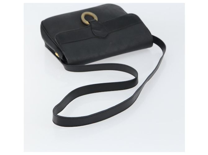 Borsa a spalla in tela Trotter Christian Dior PVC nera e oro Auth ka1186 Nero D'oro - vista 7