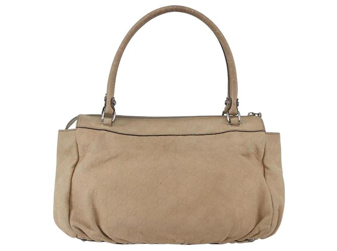 Borsa Tote Abbey in tela GG di GUCCI Outlet Beige Argento 327787 Auth ar13885 - vista 3