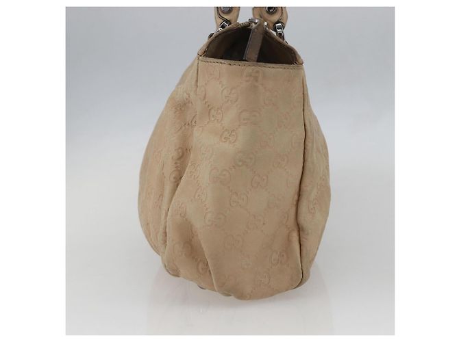 Borsa Tote Abbey in tela GG di GUCCI Outlet Beige Argento 327787 Auth ar13885 - vista 4