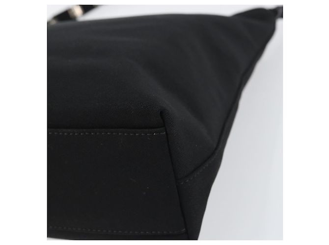 Borsa a Spalla Vala in Nylon Nero Salvatore Ferragamo Auth 160693 - vista 12