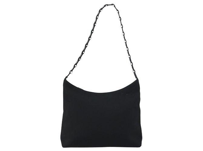 Borsa a Spalla Vala in Nylon Nero Salvatore Ferragamo Auth 160693 - vista 2