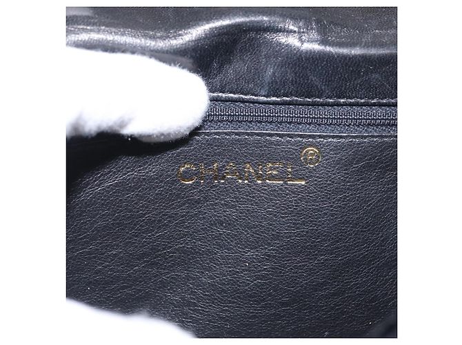 CHANEL Borsa a Spalla Matelassé Catena Camelia Velluto Nero Oro CC Auth 158865V D'oro - view 20