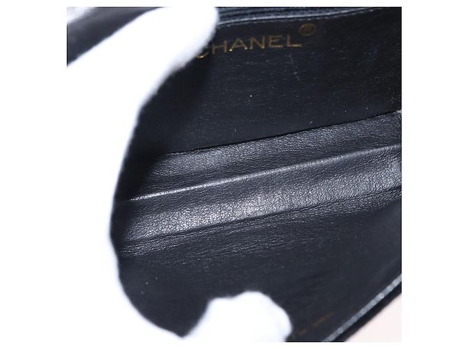 CHANEL Borsa a Spalla Matelassé Catena Camelia Velluto Nero Oro CC Auth 158865V D'oro - view 21