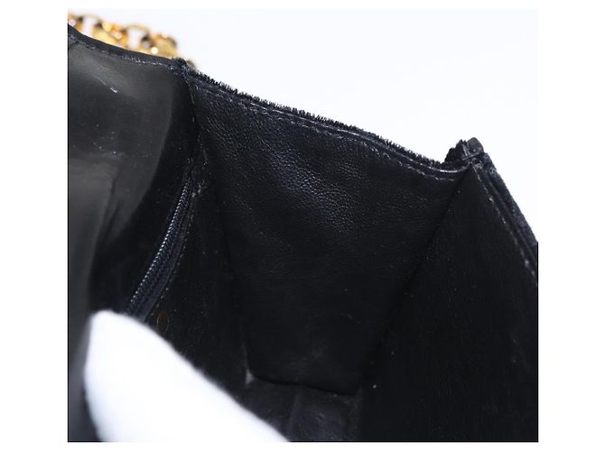 CHANEL Borsa a Spalla Matelassé Catena Camelia Velluto Nero Oro CC Auth 158865V D'oro - view 22