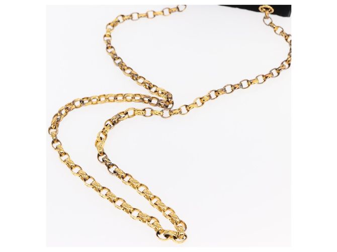 CHANEL Borsa a Spalla Matelassé Catena Camelia Velluto Nero Oro CC Auth 158865V D'oro - view 7