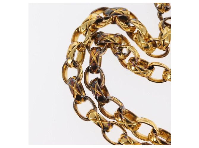 CHANEL Borsa a Spalla Matelassé Catena Camelia Velluto Nero Oro CC Auth 158865V D'oro - view 9