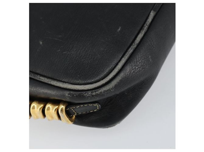 Borsa a Spalla LOEWE in Pelle Nera Oro Auth 160679 Nero D'oro - vista 14