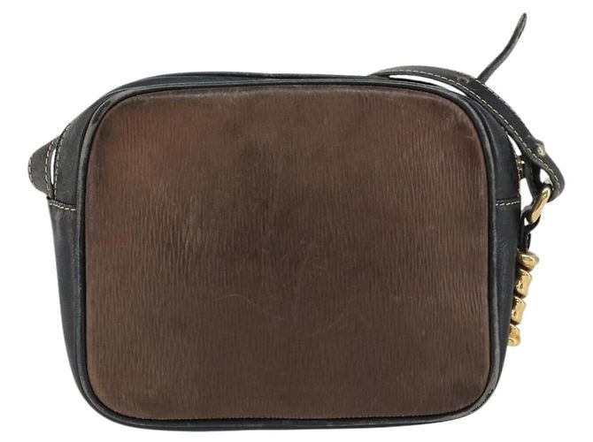 Borsa a Spalla LOEWE in Pelle Nera Oro Auth 160679 Nero D'oro - vista 2
