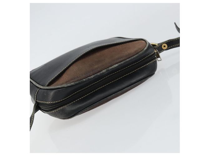 Borsa a Spalla LOEWE in Pelle Nera Oro Auth 160679 Nero D'oro - vista 6