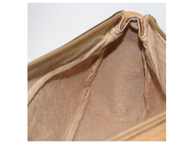 Gucci Borsa a Spalla Micro GG Supreme PVC Beige Oro Auth 160560 D'oro - vista 19