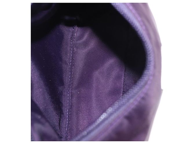 Bolso Accesorio PRADA Nylon Púrpura Plata Auth BA9459SAV - vista 10