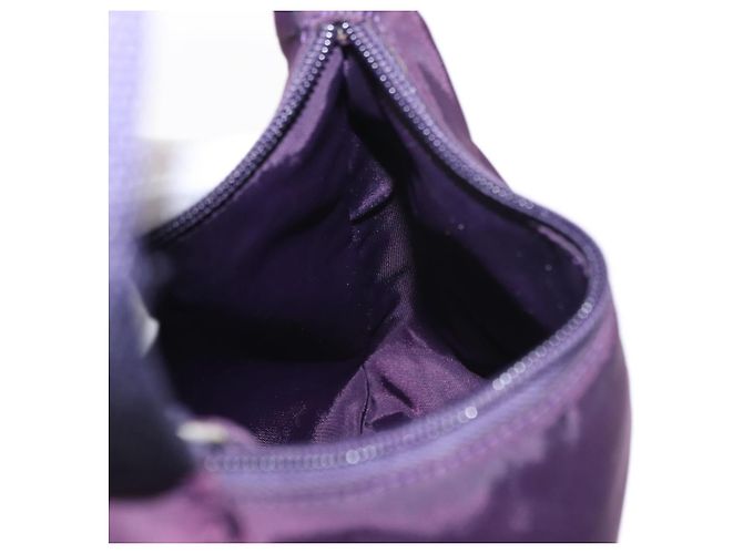 Bolso Accesorio PRADA Nylon Púrpura Plata Auth BA9459SAV - vista 21