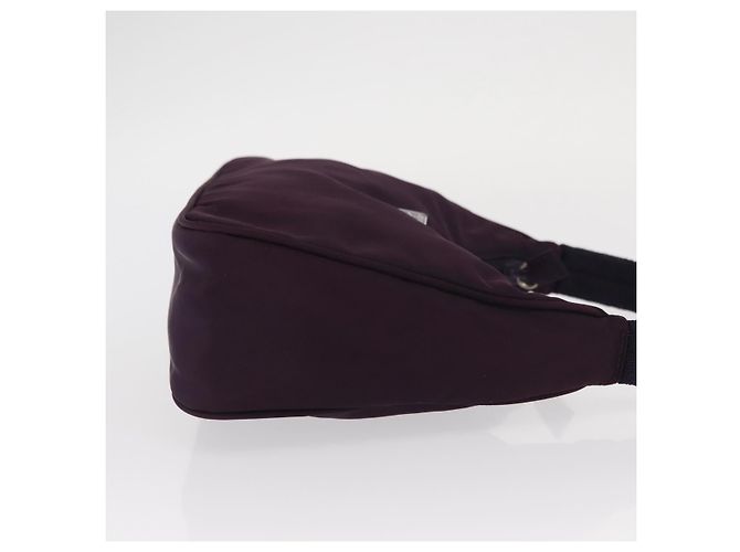 Bolso Accesorio PRADA Nylon Púrpura Plata Auth BA9459SAV - vista 3