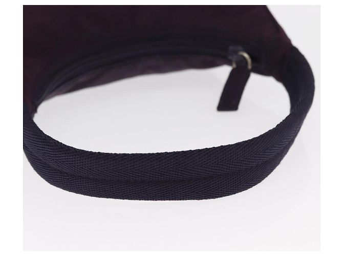 Bolso Accesorio PRADA Nylon Púrpura Plata Auth BA9459SAV - vista 7