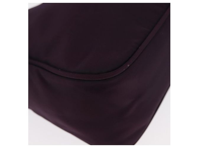 Bolso Accesorio PRADA Nylon Púrpura Plata Auth BA9459SAV - vista 8