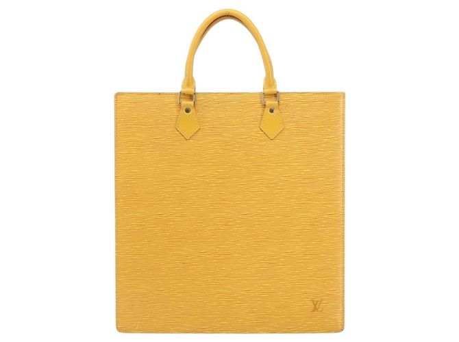 LOUIS VUITTON Borsa Sac Plat Epi Gialla M52079 LV Auth 160870 Giallo - vista 13