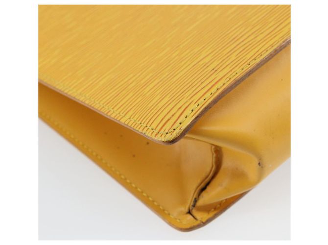 LOUIS VUITTON Borsa Sac Plat Epi Gialla M52079 LV Auth 160870 Giallo - vista 16