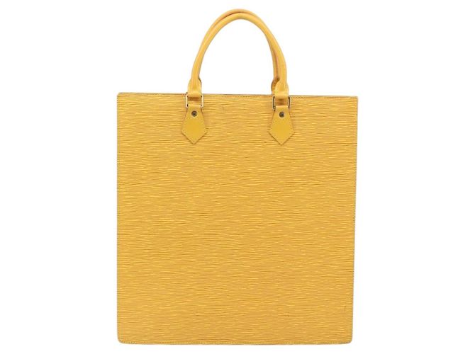 LOUIS VUITTON Borsa Sac Plat Epi Gialla M52079 LV Auth 160870 Giallo - vista 2
