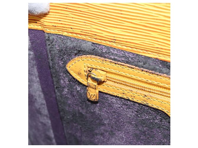 LOUIS VUITTON Borsa Sac Plat Epi Gialla M52079 LV Auth 160870 Giallo - vista 21