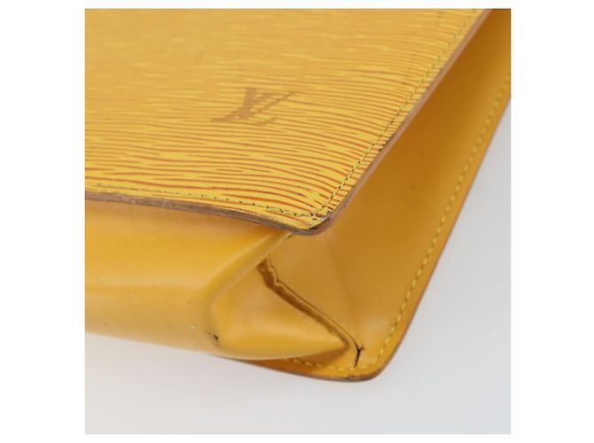 LOUIS VUITTON Borsa Sac Plat Epi Gialla M52079 LV Auth 160870 Giallo - vista 9