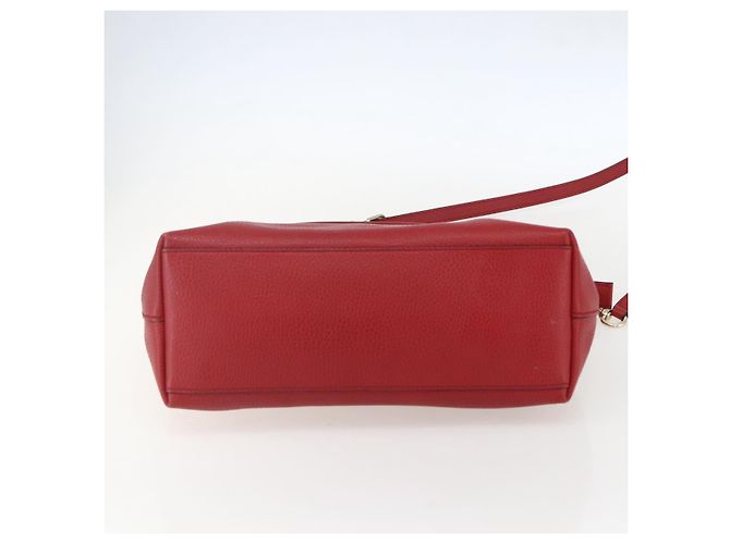 Borsa a mano in pelle Gucci 2way rossa e oro 449659 Auth ep12480 Rosso D'oro - vista 11