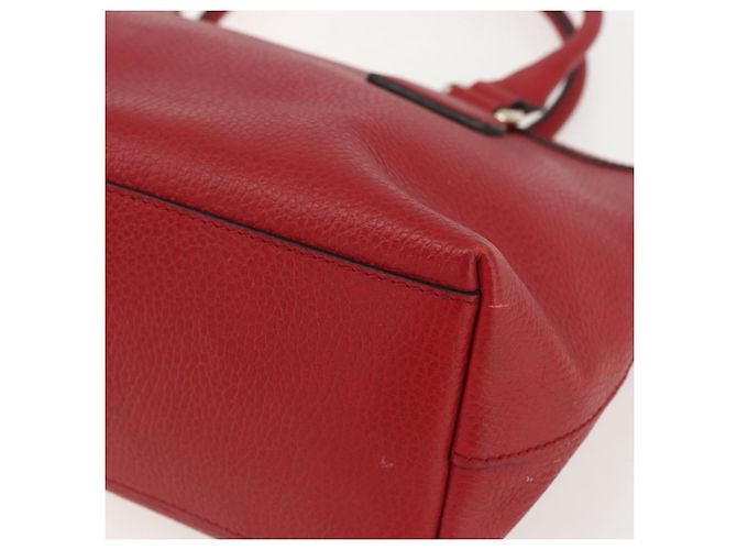 Borsa a mano in pelle Gucci 2way rossa e oro 449659 Auth ep12480 Rosso D'oro - vista 12