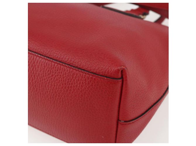 Borsa a mano in pelle Gucci 2way rossa e oro 449659 Auth ep12480 Rosso D'oro - vista 14