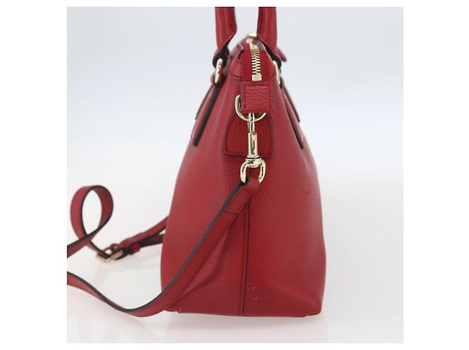 Borsa a mano in pelle Gucci 2way rossa e oro 449659 Auth ep12480 Rosso D'oro - vista 5