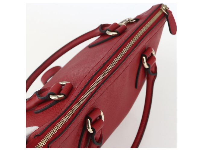 Borsa a mano in pelle Gucci 2way rossa e oro 449659 Auth ep12480 Rosso D'oro - vista 6