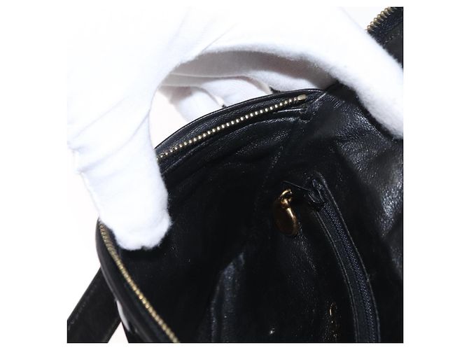 CHANEL Gürteltasche Matelassé Lackleder Schwarz Gold CC Auth 158866SAV - Ansicht 19