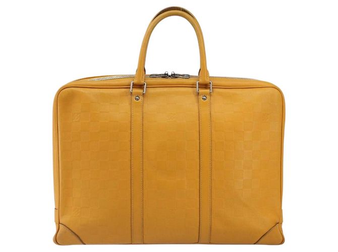 LOUIS VUITTON Borsa Porta Documenti da Viaggio Damier Infini Solare N41218 Auth 157359 - vista 13