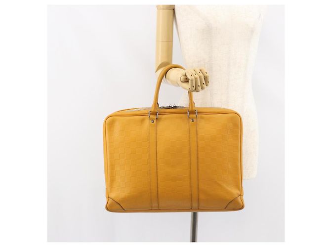 LOUIS VUITTON Borsa Porta Documenti da Viaggio Damier Infini Solare N41218 Auth 157359 - vista 23
