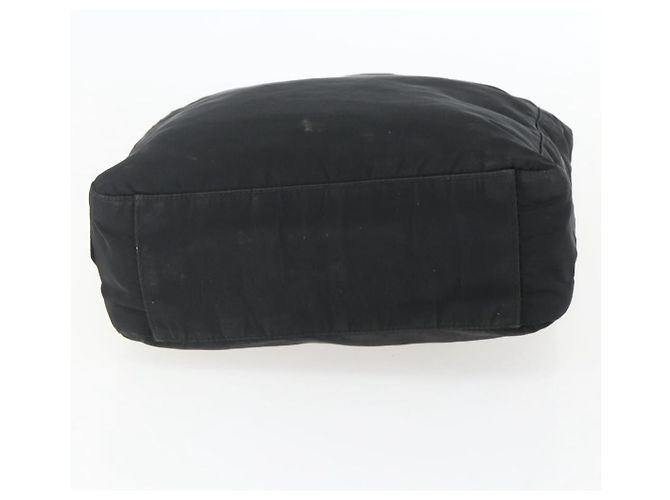 PRADA Borsa a mano in nylon nero argento Auth ar13894 - vista 5