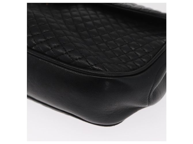 BALLY Borsa a Spalla con Catena Pelle Nera Oro Auth 160803 Nero D'oro - vista 15