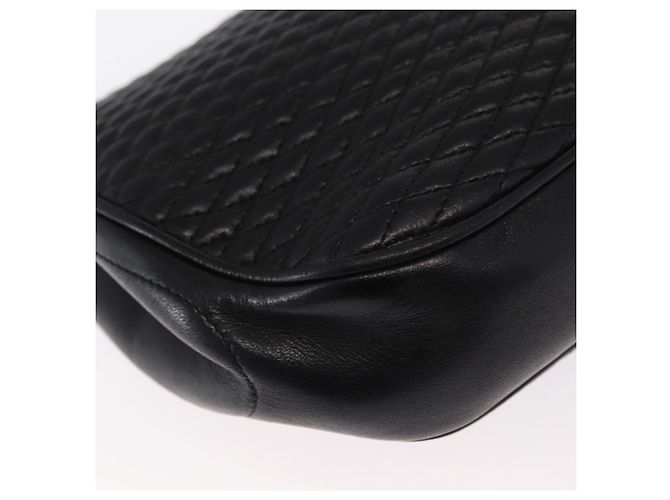 BALLY Borsa a Spalla con Catena Pelle Nera Oro Auth 160803 Nero D'oro - vista 16