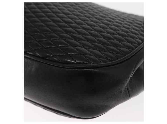 BALLY Borsa a Spalla con Catena Pelle Nera Oro Auth 160803 Nero D'oro - vista 17