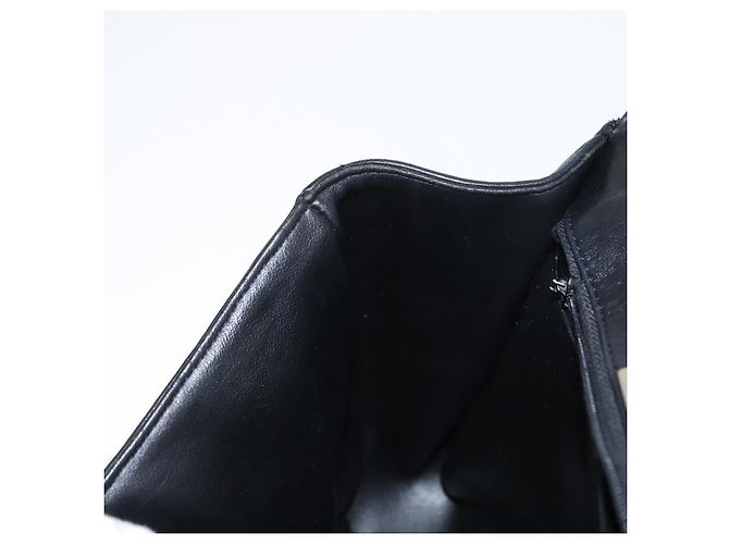 BALLY Borsa a Spalla con Catena Pelle Nera Oro Auth 160803 Nero D'oro - vista 20