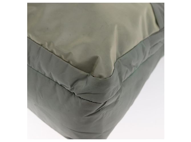 PRADA Borsa a Spalla Sportiva in Nylon Verde Argento Auth ka1103 - vista 14