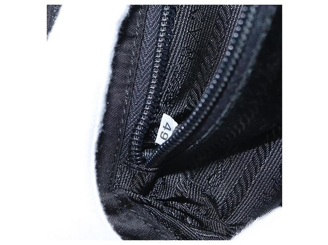 PRADA Borsa a mano in nylon nero dorato Auth 158131 D'oro - vista 12