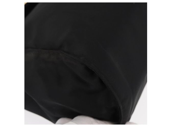 PRADA Borsa a mano in nylon nero dorato Auth 158131 D'oro - vista 9