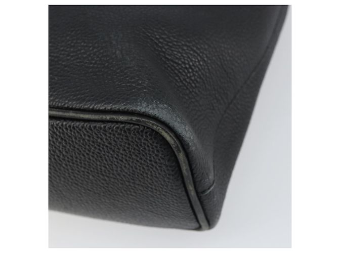 Borsa a mano in pelle nera e oro BURBERRY Auth bs31757 Nero D'oro - vista 15