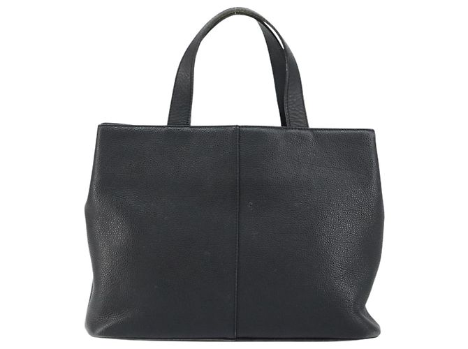 Borsa a mano in pelle nera e oro BURBERRY Auth bs31757 Nero D'oro - vista 2